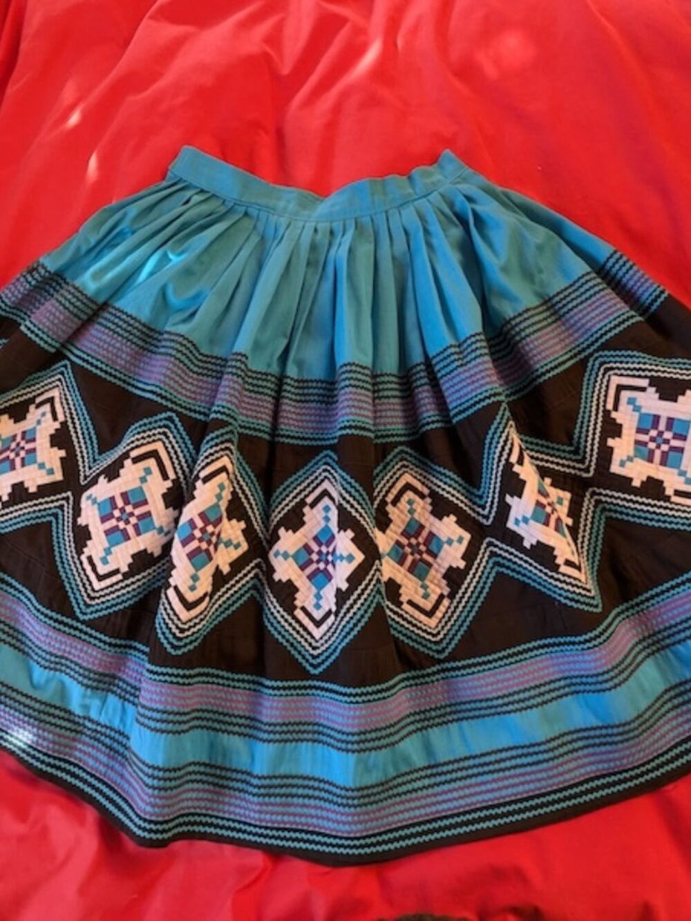 Vintage Seminole Patchwork Skirt